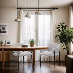 Meridina Furniture, Sedia da Pranzo Imbottita in Tessuto Dame Grey, Set da 2
