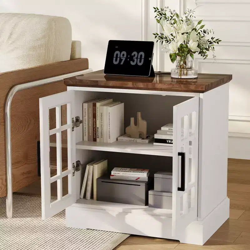 Tavolino moderno da divano con cassetto, tavolino laterale stretto in legno, comodino sottile per camera da letto, tavolino da notte d'accento per piccoli spazi in soggiorno e camera da letto