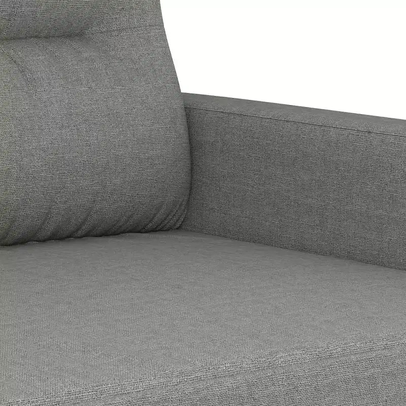 vidaXL Poltrona Divano Moderna in Tessuto Grigio Scuro - Seduta Comoda con Braccioli Imbottiti, Cuscino Schienale e Telaio in Metallo Durevole