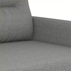 vidaXL Poltrona Divano Moderna in Tessuto Grigio Scuro - Seduta Comoda con Braccioli Imbottiti, Cuscino Schienale e Telaio in Metallo Durevole