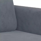 vidaXL Set Divano a 2 Pezzi in Velluto Grigio Scuro, Stile Moderno, Seduta Confortevole con Telaio Robusto, Perfetto per Soggiorno o Ufficio