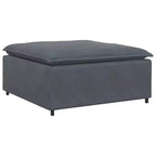 vidaXL Modular Sofa Dark Gray Velvet (100% Polyester), Foam, Metal, Wood