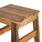 Guidecraft Acadia Outdoor Stools - Set of 2 Wood Stool for Kids Ages 2+, 14in Height, Holds upto 125lbs | Flexible Seating for Kids Outdoor Activities