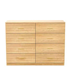 Okak Modern Minimalism 8/9-Drawer Dresser with Golden Handles, Sturdy Ample Storage for Bedroom Living Room