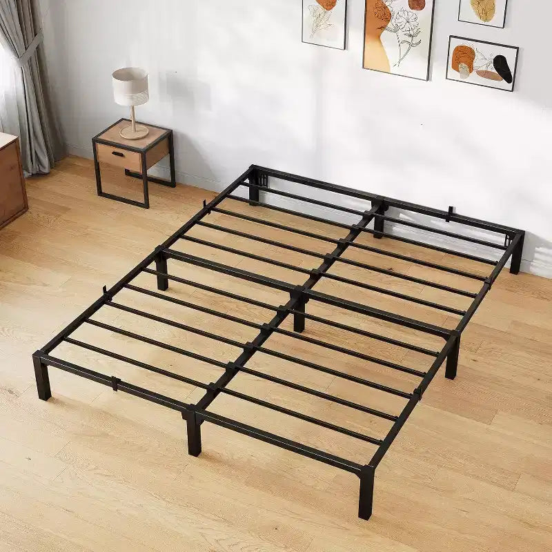 Acekool Metal Bed Frame - 6 Storage Space, No Tools Needed