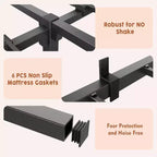 Acekool Metal Bed Frame - 6 Storage Space, No Tools Needed