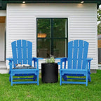 NAYSAYE Patio Chaise Lounge Adirondack Chair Set with Cup Holder Foldable Design for Outdoor Relaxation, 22.3*30*36.4