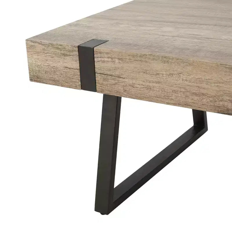 Tavolino da Caffè GDFStudio Francie Industriale 43,25 con Gambe a Slitta