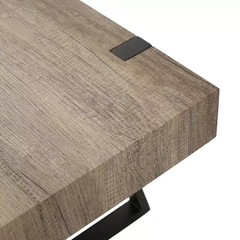 Tavolino da Caffè GDFStudio Francie Industriale 43,25 con Gambe a Slitta