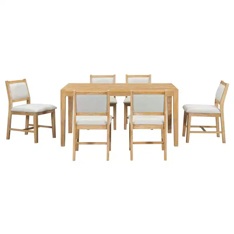 Set da pranzo Merax da 7 pezzi in stile retrò per 6 persone