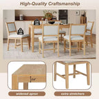 Set da pranzo Merax da 7 pezzi in stile retrò per 6 persone