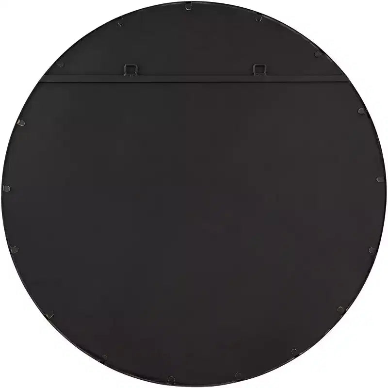 Uttermost Andi Black and Gold 34 Round Wall Mirror