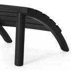 WestinTrends Azura, Set da 3 Pezzi di Sedie da Giardino Adirondack in Plastica HDPE con Tavolino Laterale Quadrato da 45 cm