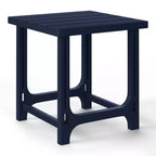 WestinTrends Azura, Set da 3 Pezzi di Sedie da Giardino Adirondack in Plastica HDPE con Tavolino Laterale Quadrato da 45 cm