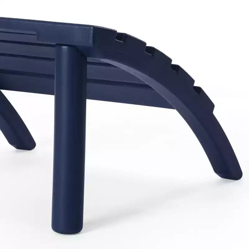WestinTrends Azura, Set da 3 Pezzi di Sedie da Giardino Adirondack in Plastica HDPE con Tavolino Laterale Quadrato da 45 cm