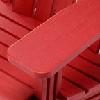 WestinTrends Azura, Set da 3 Pezzi di Sedie da Giardino Adirondack in Plastica HDPE con Tavolino Laterale Quadrato da 45 cm
