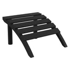 WestinTrends Azura, Set da 3 Pezzi di Sedie da Giardino Adirondack in Plastica HDPE con Tavolino Laterale Quadrato da 45 cm