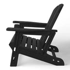 WestinTrends Azura Tool-Free Assembly Outdoor Patio HDPE Plastic Adirondack Chair with Cup Holder (Set of 2), White