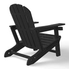 WestinTrends Azura Tool-Free Assembly Outdoor Patio HDPE Plastic Adirondack Chair with Cup Holder (Set of 2), White