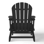 WestinTrends Azura Tool-Free Assembly Outdoor Patio HDPE Plastic Adirondack Chair with Cup Holder (Set of 2), White