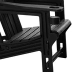 WestinTrends Azura No-Tools Outdoor HDPE Patio Adirondack Chair with Patio Ottoman
