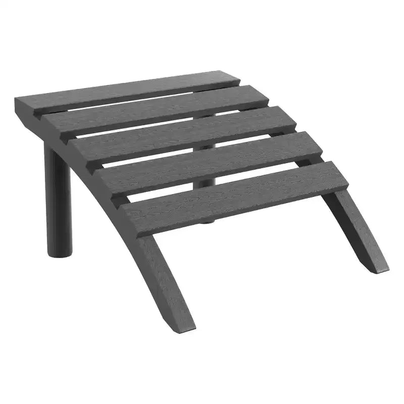WestinTrends Azura No-Tools Outdoor HDPE Patio Adirondack Chair with Patio Ottoman