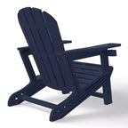 WestinTrends Azura No-Tools Outdoor HDPE Patio Adirondack Chair with Patio Ottoman