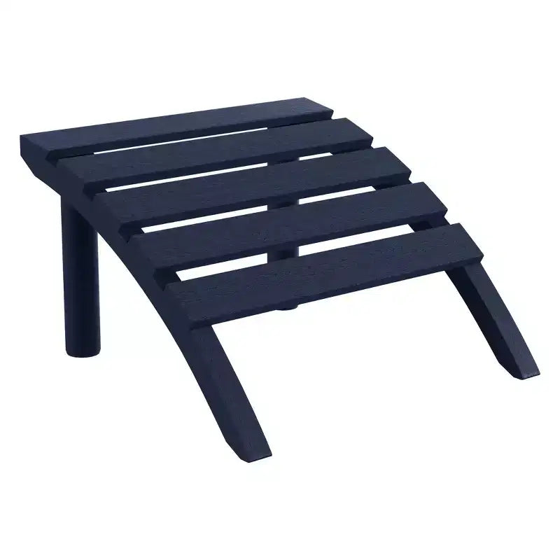 WestinTrends Azura No-Tools Outdoor HDPE Patio Adirondack Chair with Patio Ottoman