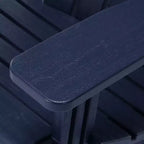 WestinTrends Azura No-Tools Outdoor HDPE Patio Adirondack Chair with Patio Ottoman