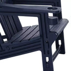 WestinTrends Azura No-Tools Outdoor HDPE Patio Adirondack Chair with Patio Ottoman