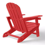 WestinTrends Azura No-Tools Outdoor HDPE Patio Adirondack Chair with Patio Ottoman