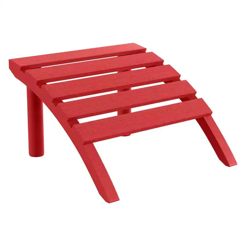 WestinTrends Azura No-Tools Outdoor HDPE Patio Adirondack Chair with Patio Ottoman