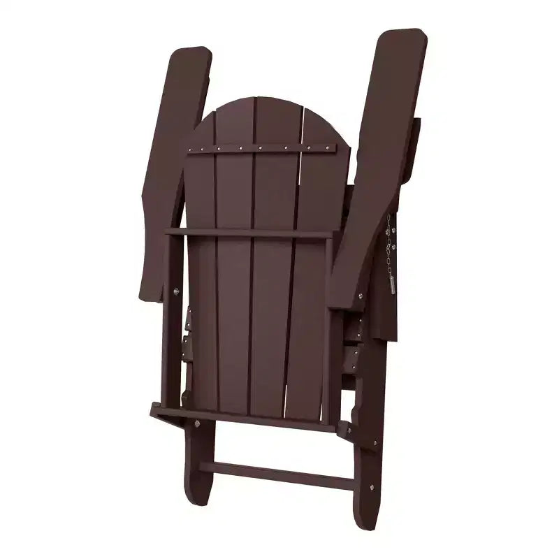 WestinTrends Malibu Folding Adjustable Adirondack Chair with Retractable Ottoman and Cup Holder (Set of 2), Red