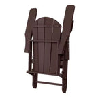 WestinTrends Malibu Folding Adjustable Adirondack Chair with Retractable Ottoman and Cup Holder (Set of 2), Red