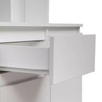 Okak 74 Freestanding Buffet Cabinet with Storage, Sideboard Cabinet Modern Pantry Cabinet with Microwave Stand & Charging Station