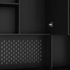 Okak 74 Freestanding Buffet Cabinet with Storage, Sideboard Cabinet Modern Pantry Cabinet with Microwave Stand & Charging Station