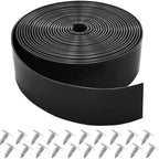 Summit Adventure Patio Chair Repair Kit  20ft Vinyl Straps (2 Wide) + 20 Rivets  for Outdoor Lounge & Lawn Furniture (Black)