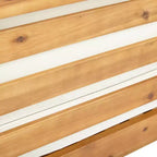 GDFStudio Cascada Sedia Club da Esterno in Legno di Acacia con Cuscino Impermeabile