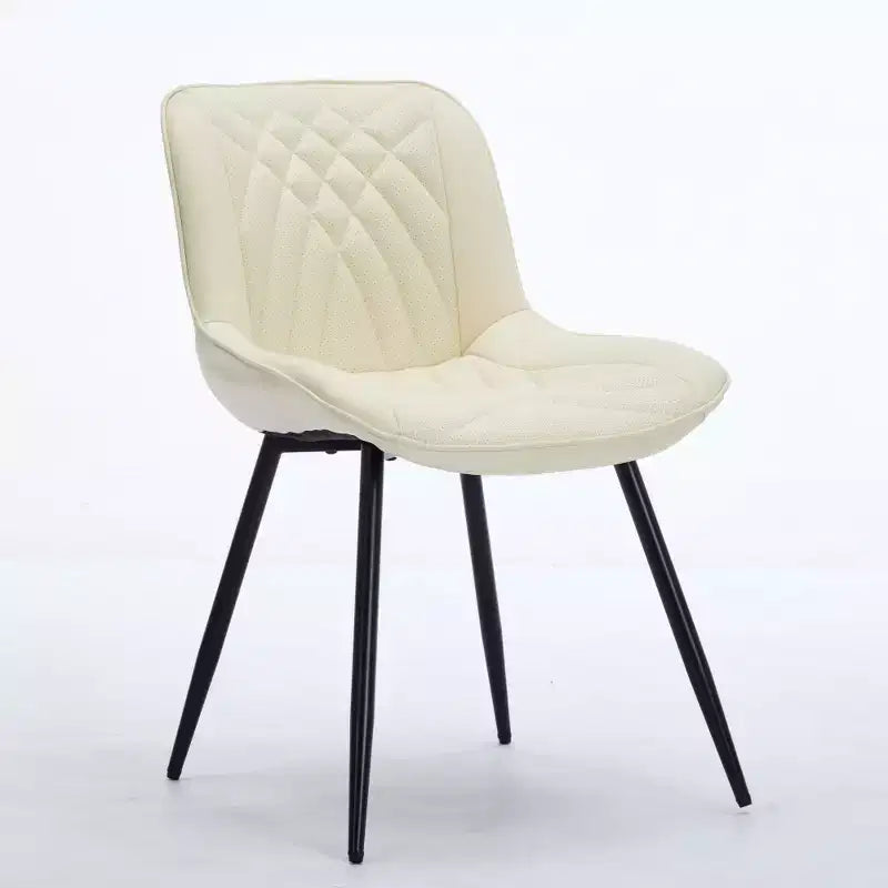 Zeus & Ruta Mid-Century Modern Dining Chairs Set of 2 with Faux Leather Upholstered, Comfortable for Kitchen & Dining Room
