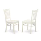 HomeStock Belmont 5-Piece Kitchen Table Set, White