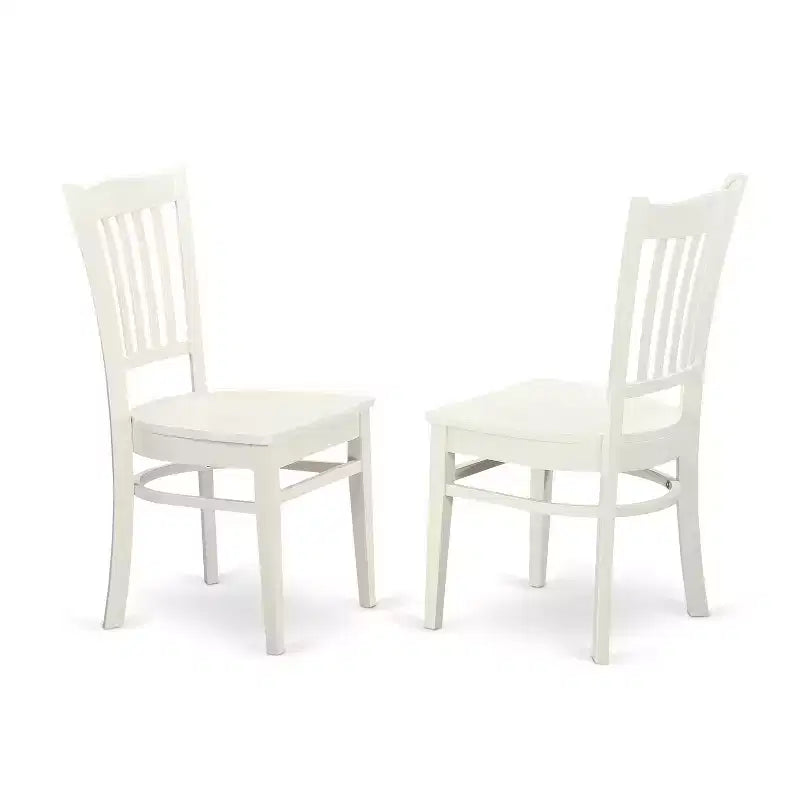 HomeStock Belmont 5-Piece Kitchen Table Set, White