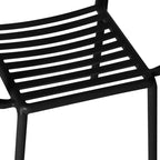 WestinTrends Playa Outdoor Stackable Polypropylene Plastic Resin Dining Armchairs (Set of 4)