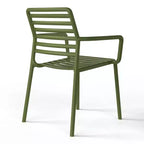WestinTrends Playa Outdoor Stackable Polypropylene Plastic Resin Dining Armchairs (Set of 4)