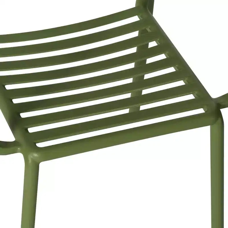 WestinTrends Playa Outdoor Stackable Polypropylene Plastic Resin Dining Armchairs (Set of 4)