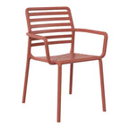 WestinTrends Playa Outdoor Stackable Polypropylene Plastic Resin Dining Armchairs (Set of 4)