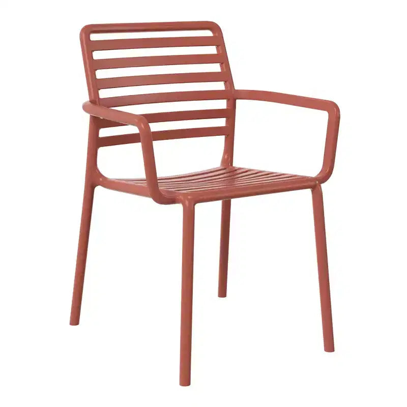 WestinTrends Playa Outdoor Stackable Polypropylene Plastic Resin Dining Armchairs (Set of 4)