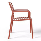 WestinTrends Playa Outdoor Stackable Polypropylene Plastic Resin Dining Armchairs (Set of 4)