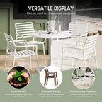 WestinTrends Playa Outdoor Stackable Polypropylene Plastic Resin Dining Armchairs (Set of 4)