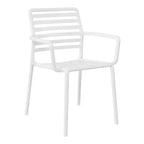 WestinTrends Playa Outdoor Stackable Polypropylene Plastic Resin Dining Armchairs (Set of 4)