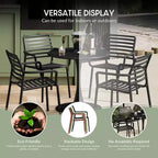 WestinTrends Playa Outdoor Stackable Polypropylene Plastic Resin Dining Armchairs (Set of 4)